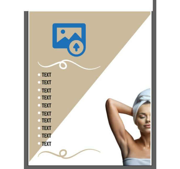 Translucent beauty salons services shop window sticker - TenStickers