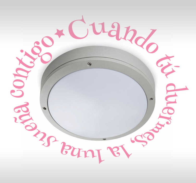 Vinilo infantil cuando tú duermes - niños