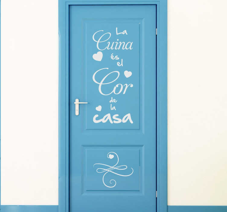 Vinilo decorativo cuina casa vertical - adhesivo para cocina