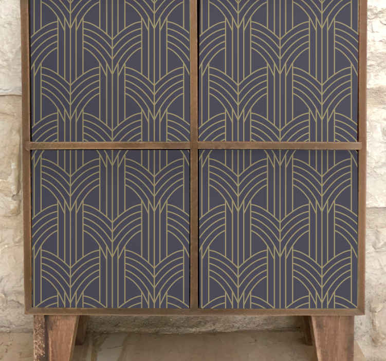 Muebles Adhesivo Autoadhesivo Envoltura de pegatina Art Deco
