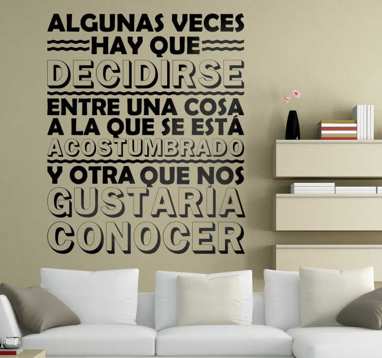 Vinilo decorativo cosas coelho - TenVinilo