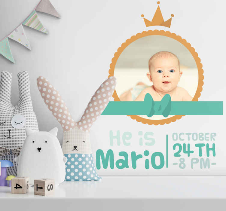 Cute baby announcement nalepka za otroke - TenStickers