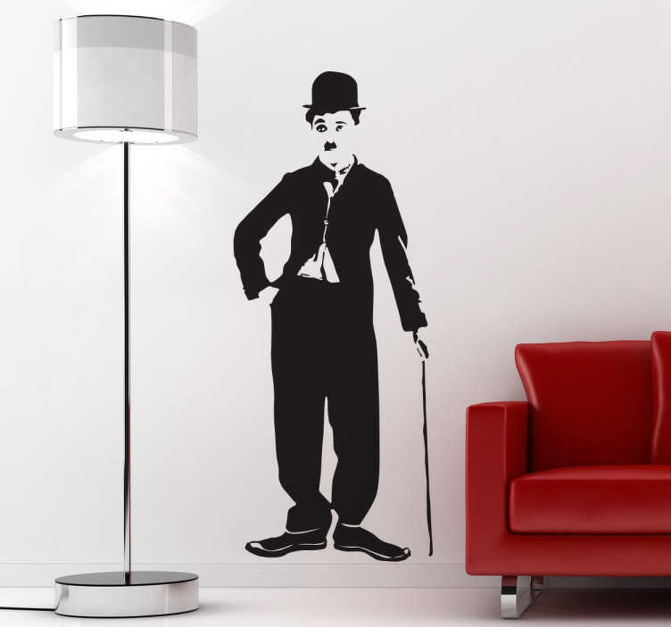 Sticker pose Charlie Chaplin