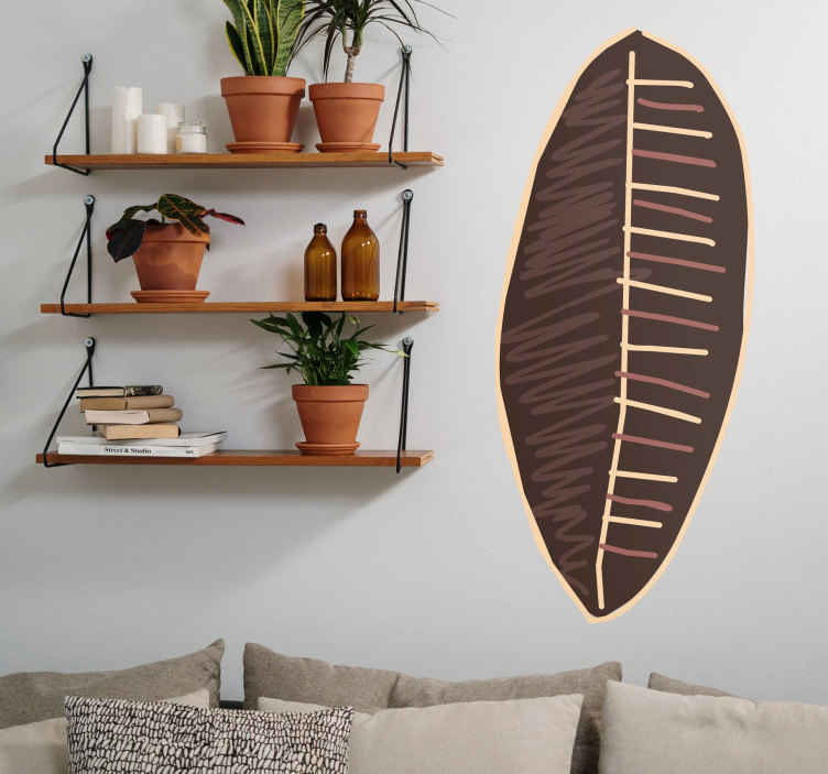 Autocollant mural forme art africain