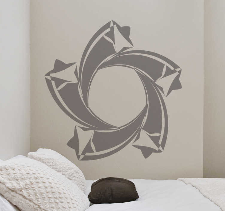 Adhésif mural spirale étoiles