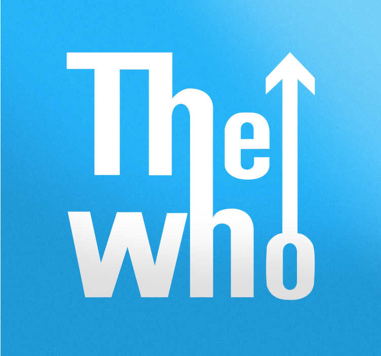 TenStickers. The Who Logo Sticker. Sticker with the classic logo of one of the best British rock bands of all time.