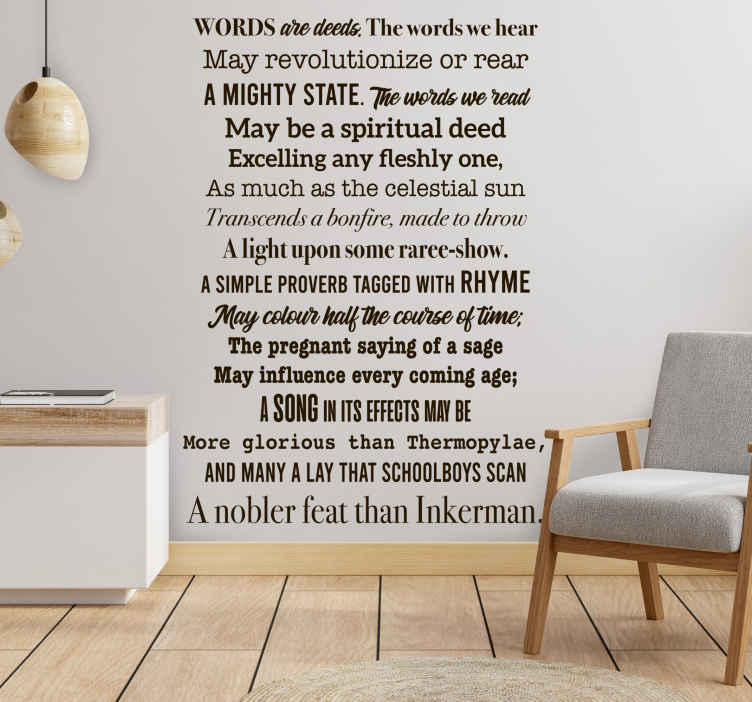 Charles Harpur Australian quote stickers - TenStickers