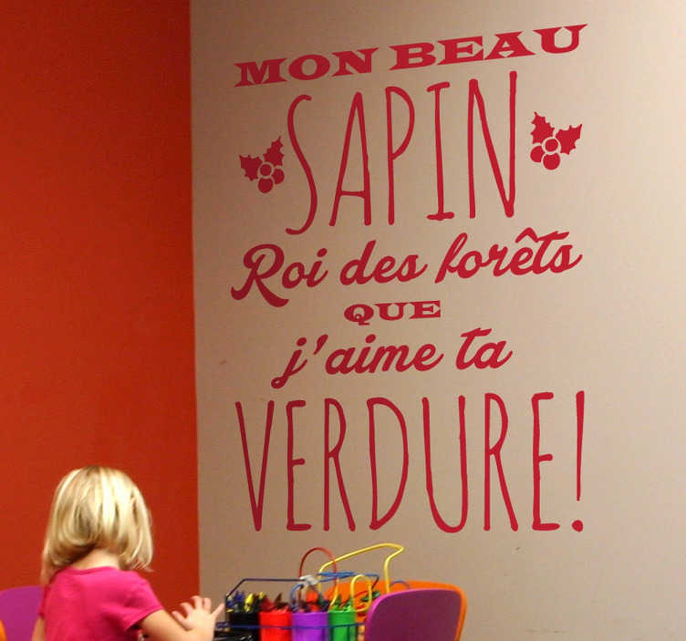 Sticker mon beau sapin
