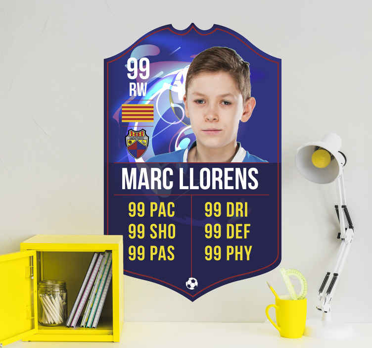 Vinilo FutCard personalizable - CE Mercantil - TenVinilo