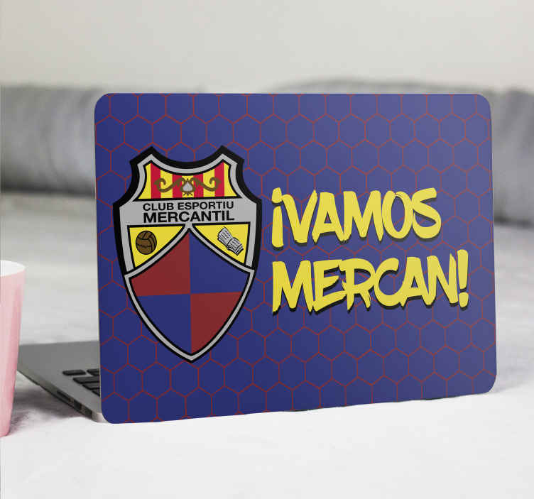 Vinilo para portátil ¡VAMOS MERCAN! - CE Mercantil - TenVinilo