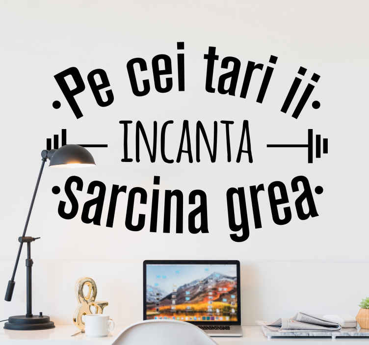 Stickere pereti pe cei tari ii incanta sarcina - TenStickers