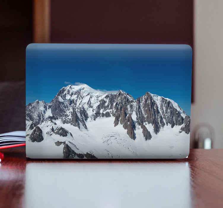 Sticker PC paysage du Mont-Blanc - TenStickers