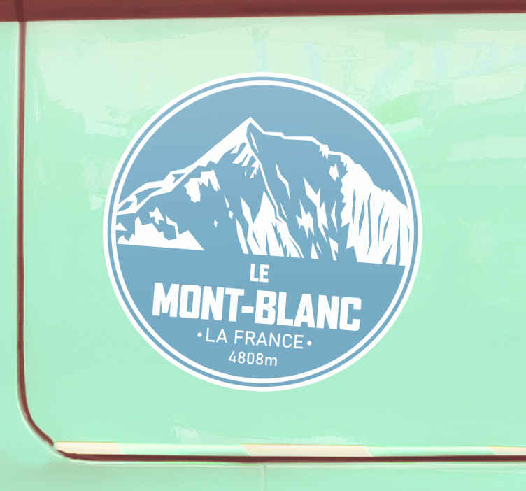 sticker voyage et aventures Mont Blanc - TenStickers