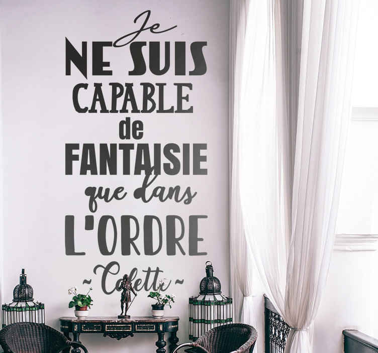 Sticker citation fantaisie Colette - TenStickers