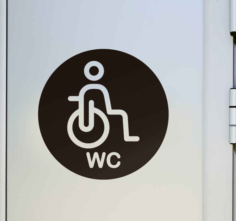 insegna parcheggio wc Set di 5 adesivi per disabili per auto 