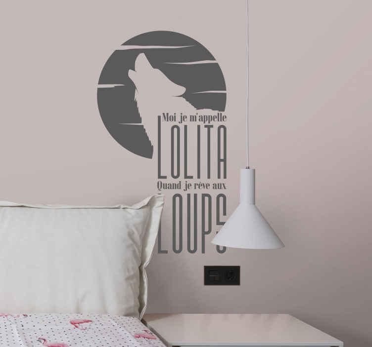 Sticker Pop Paroles Moi… Lolita - TenStickers