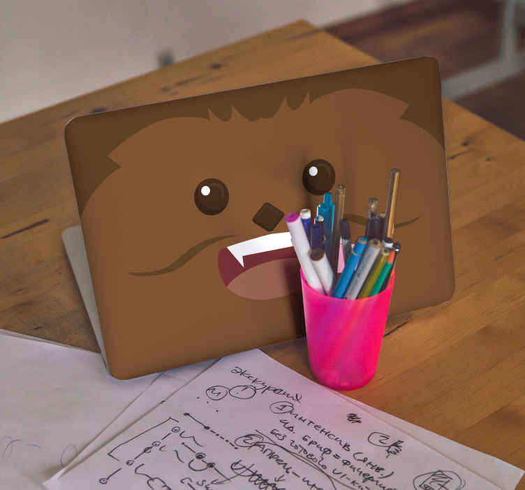 Pegatina para portátiles chewie - star wars