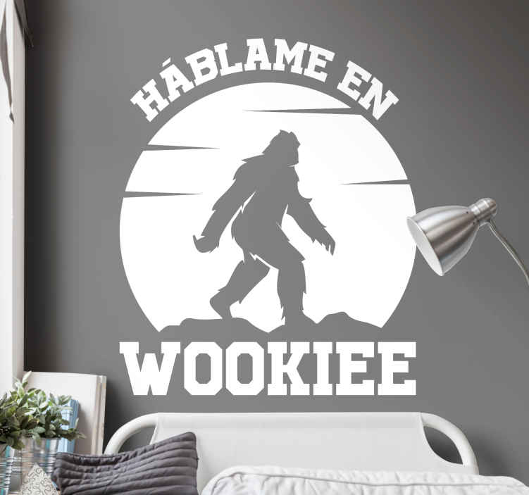 Vinilo de cine háblame wookie - adhesivo pared
