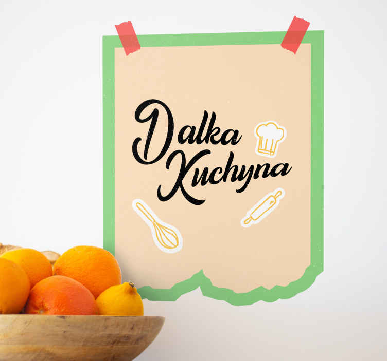 Kuchynská nálepka na stenu - Tenstickers