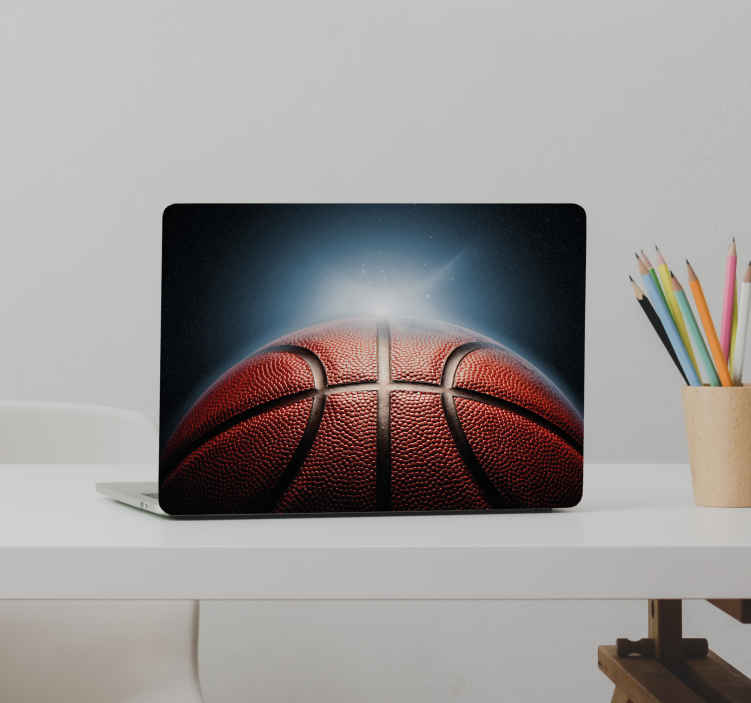 Pegatina para portátiles planeta baloncesto - diseño