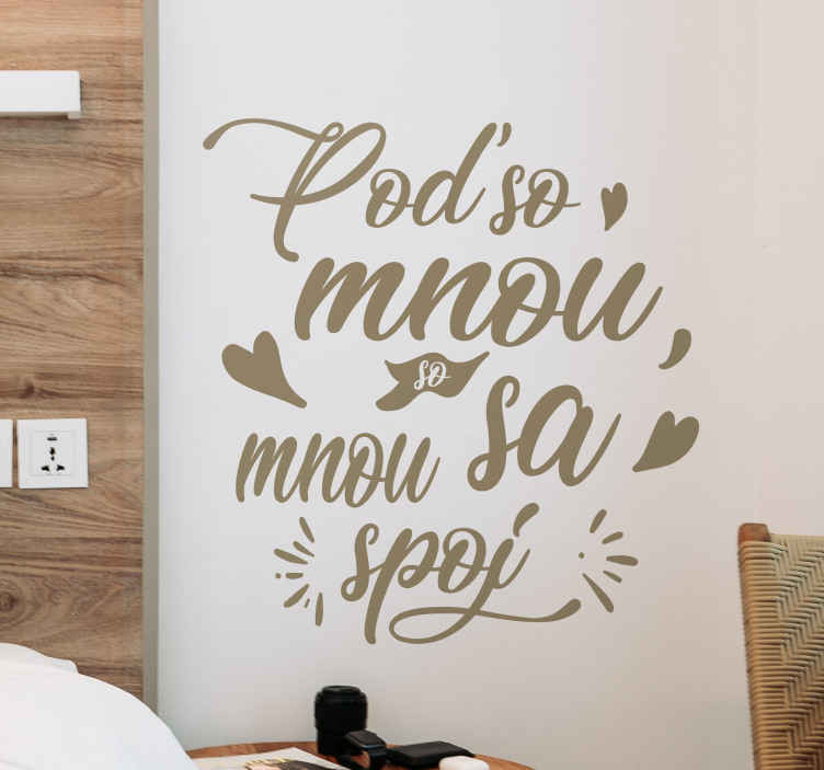 Nálepka na stenu Poď somnou - Tenstickers