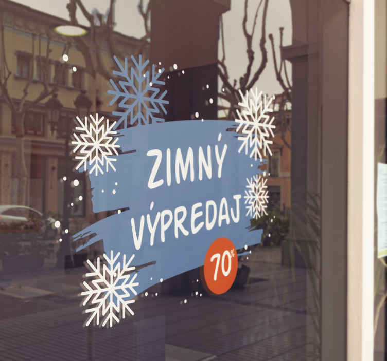 Nálepka Zimný výpredaj na mieru - Tenstickers