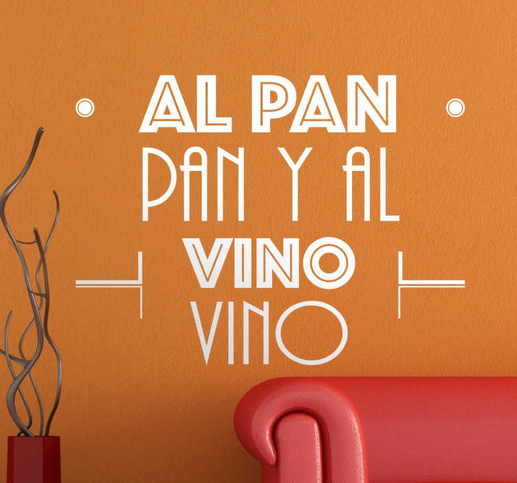 Vinilo decorativo al pan pan - vinilos para paredes