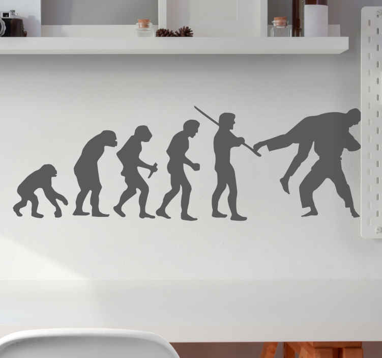 Vinilo decorativo evolución judoka - sticker