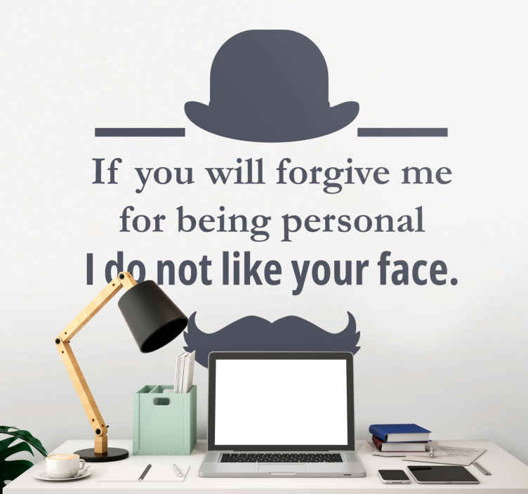 Hercule Poirot Quote character  sticker - TenStickers