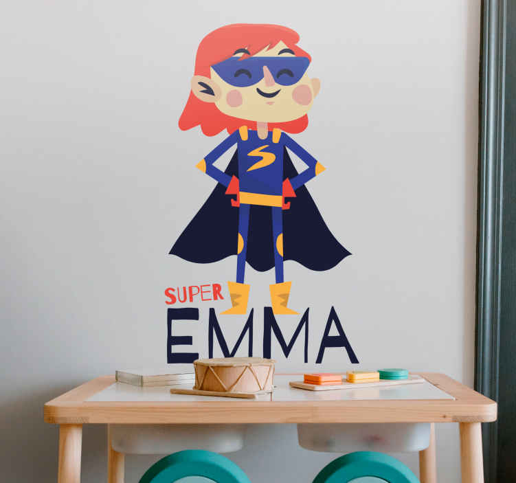 Sticker enfants super-héros – Stickers CHAMBRE ENFANTS Filles -  Ambiance-sticker