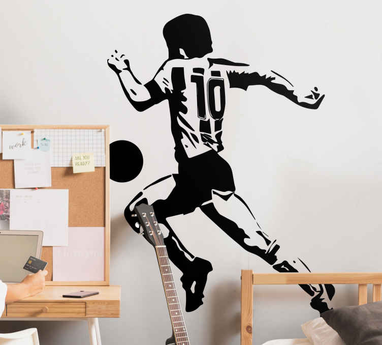 Vinilo de fútbol El Dios de Fútbol - pegatina pared