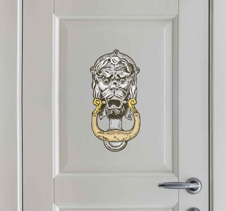 Sticker heurtoir de porte gargouille - TenStickers