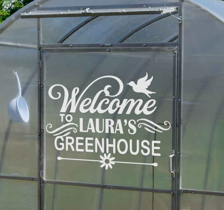 greenhouse window decal TenStickers