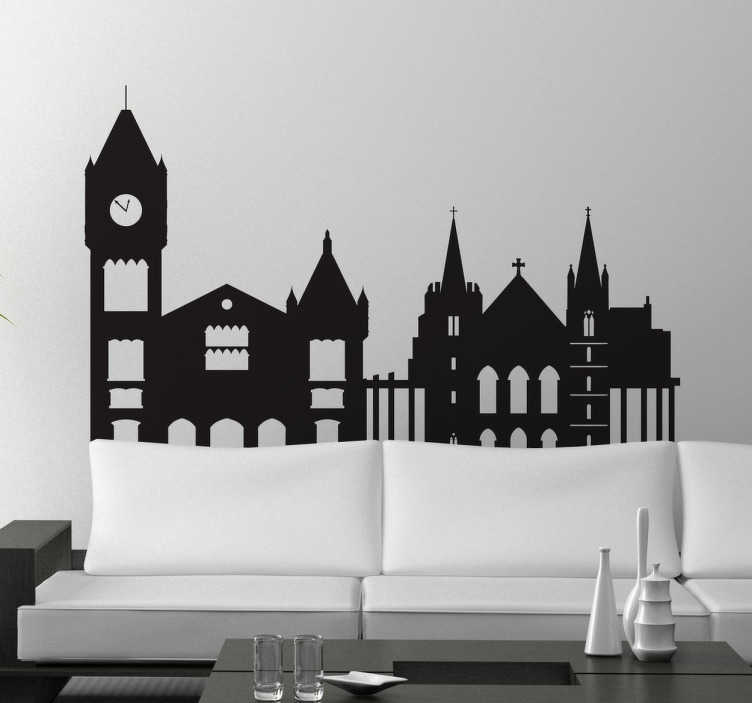 Sticker skyline Perth