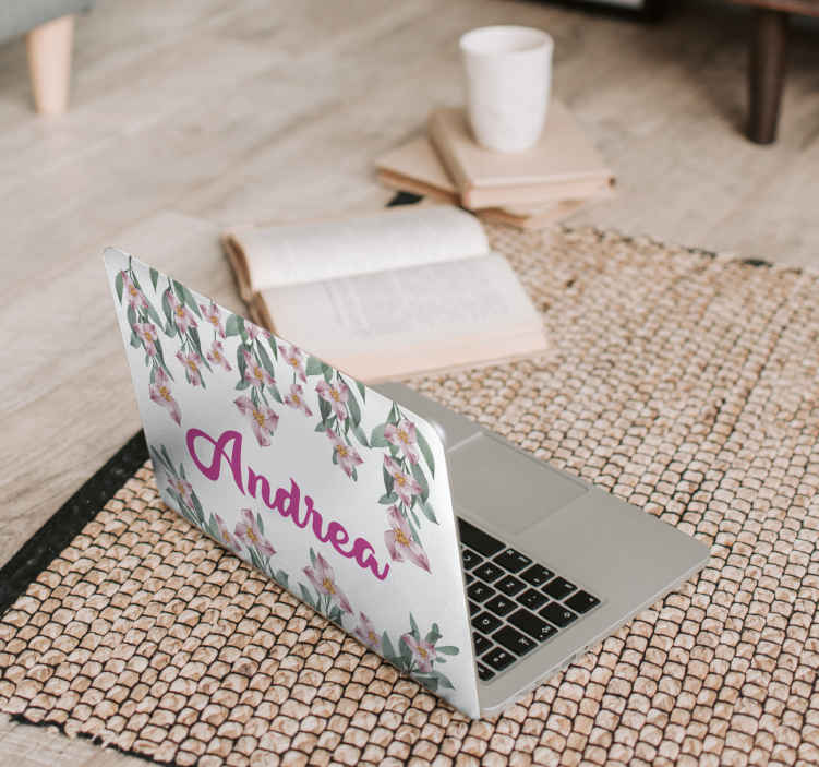 Pegatina para portátiles Bugambilia Personalizable - diseño
