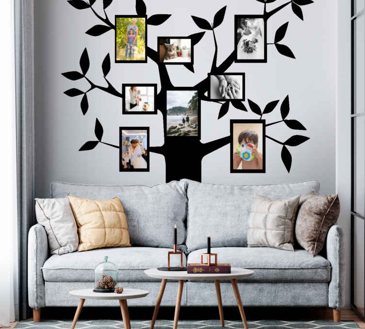 Sticker mural arbre arbre à photos - TenStickers