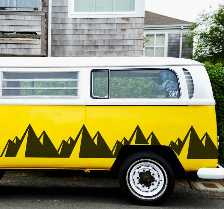 Camper sticker Hoge bergen - TenStickers