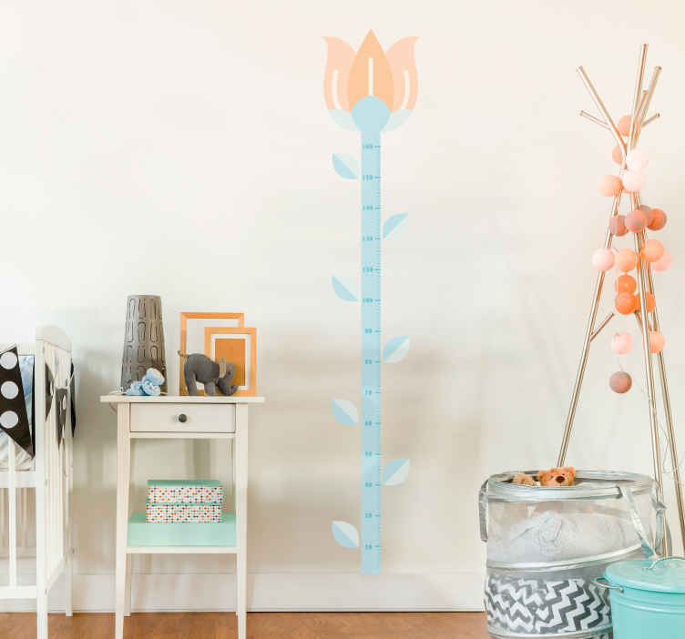 Kinderkamer pastel bloem muursticker - TenStickers