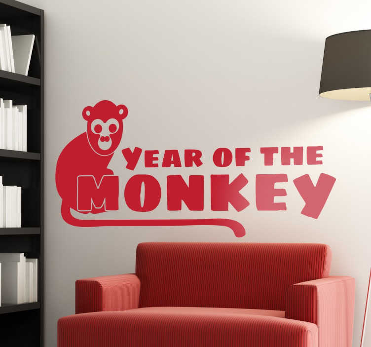Sticker year of the monkey