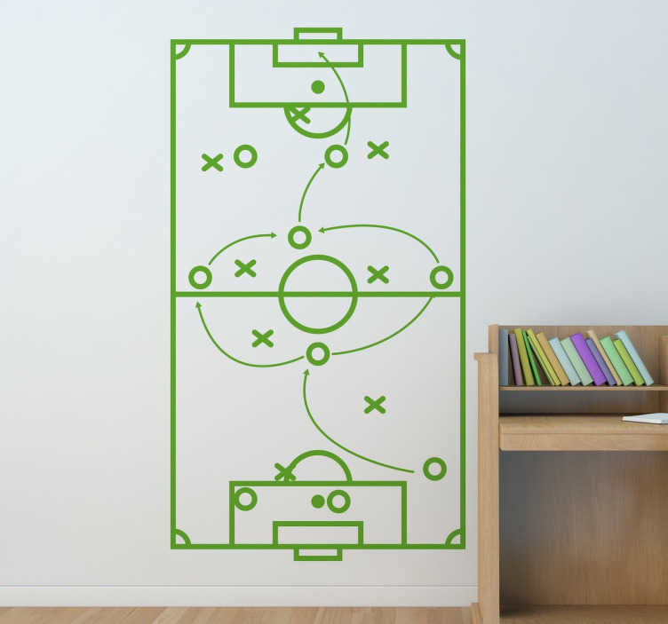Vinilo decorativo estrategia fútbol - vinilos para