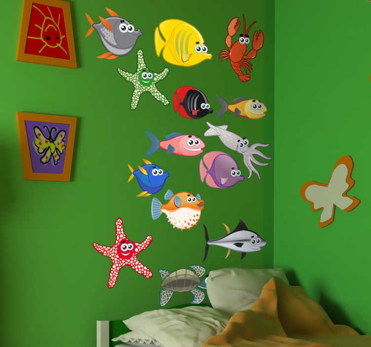 Vinil Autocolante Infantil Sea Animals