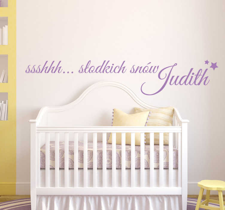 Naklejka z napisem słodkich snów - TenStickers