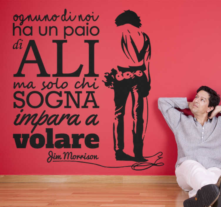 Frasi Natale Jim Morrison.Wall Sticker Frase Jim Morrison Tenstickers