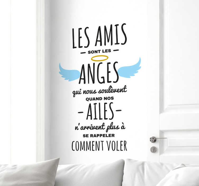 Sticker les amis sont les anges