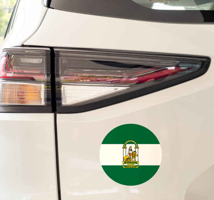 Pegatina bandera Andalucía - TenVinilo