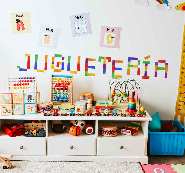 Vinilo pared tienda de Juguetes - pegatina