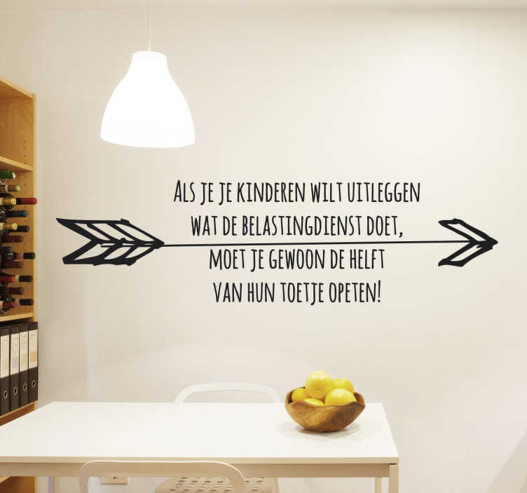 Muursticker Belasting Nederland - TenStickers