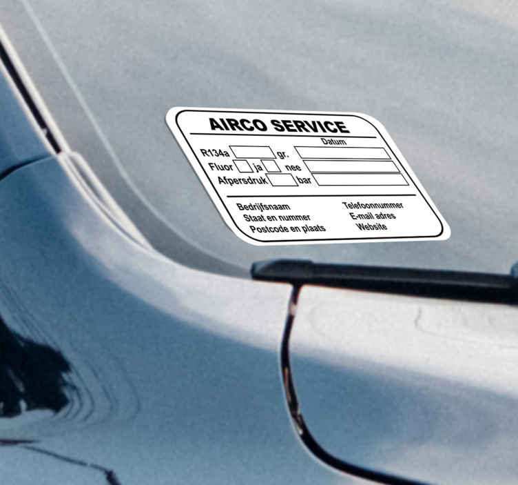 Airco onderhoud service sticker - TenStickers