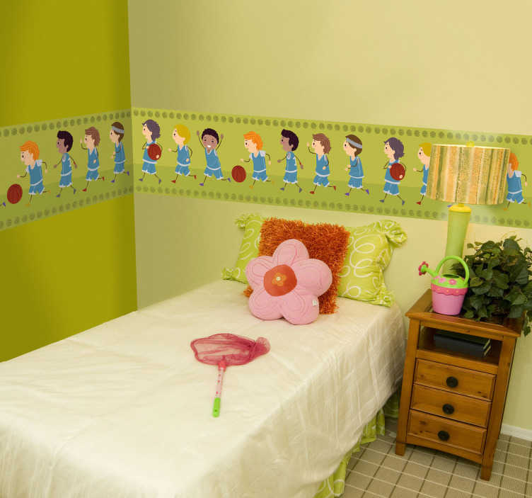Informar Discriminación sexual Corrupto Cenefas de vinilo decorativas y adhesivas a medida en habitación infantil -  TenVinilo
