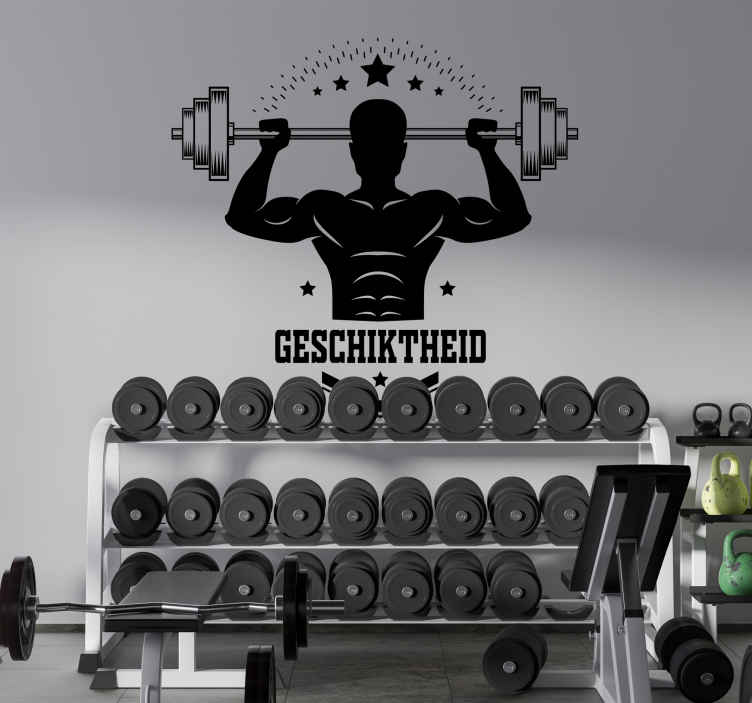 Sport muursticker geschiktheid - TenStickers
